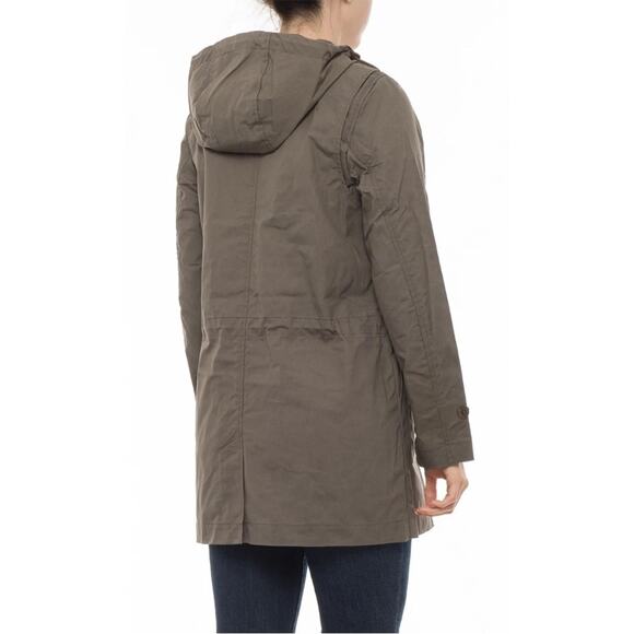 Filson | Women’s Field Parka Waxed Cotton Olive Grey Jacket Coat Hooded Outdoors - Picture 2 of 14